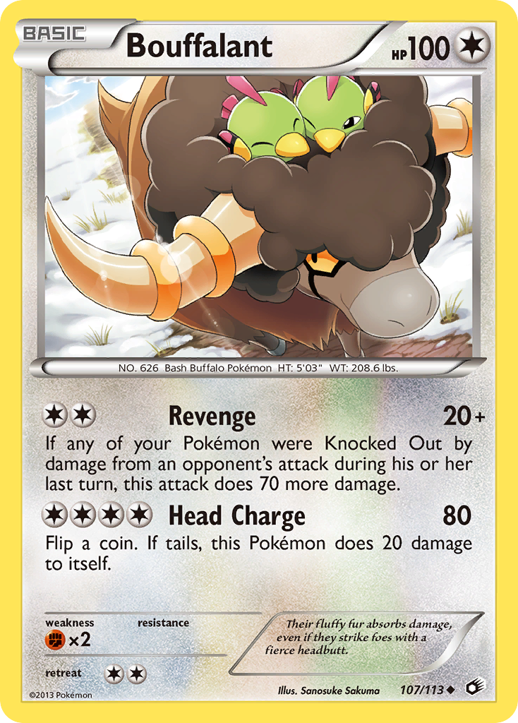 Bouffalant — Legendary Treasures Pokémon Card