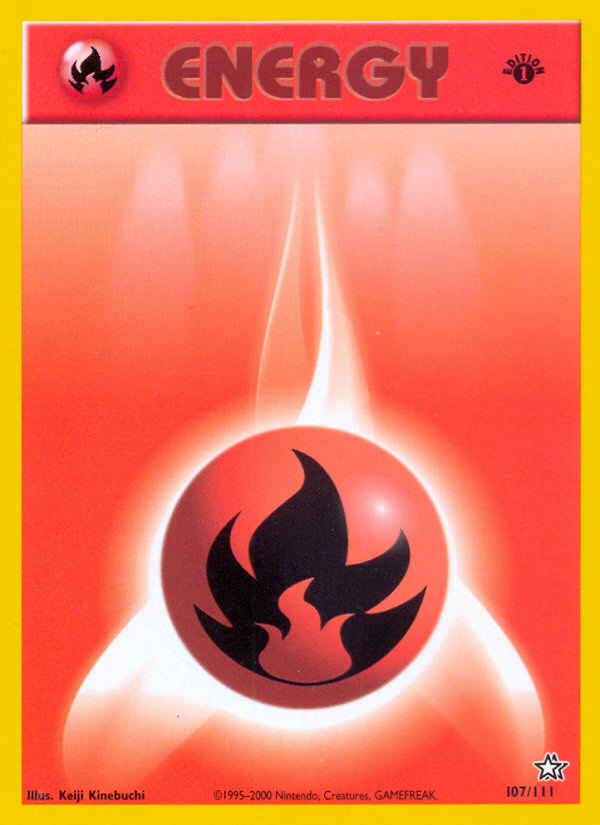 Fire Energy — Neo Genesis Pokémon Energy Card (2000)