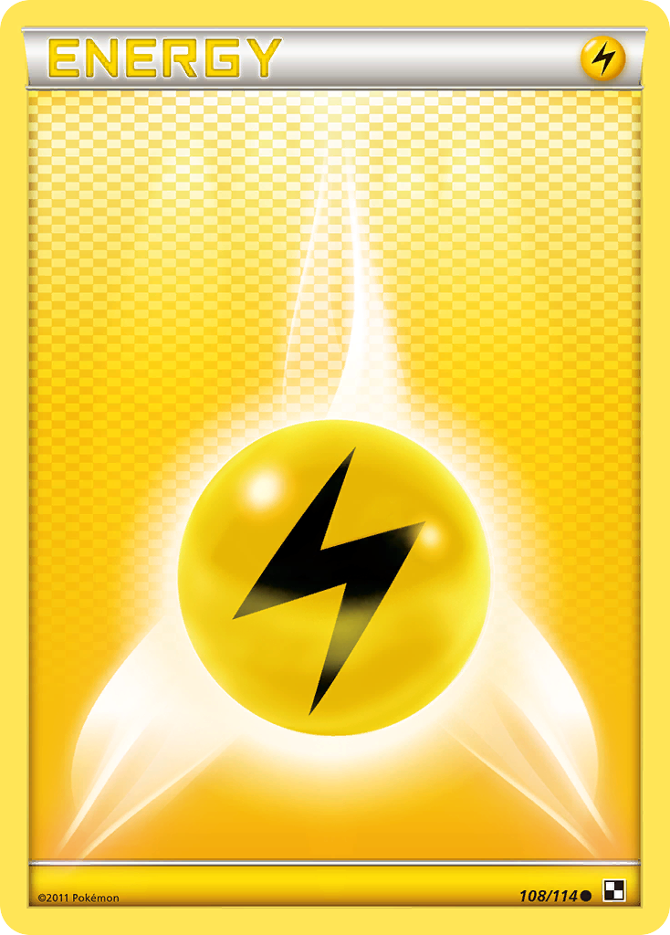 Lightning Energy — Black & White Pokémon Energy Card