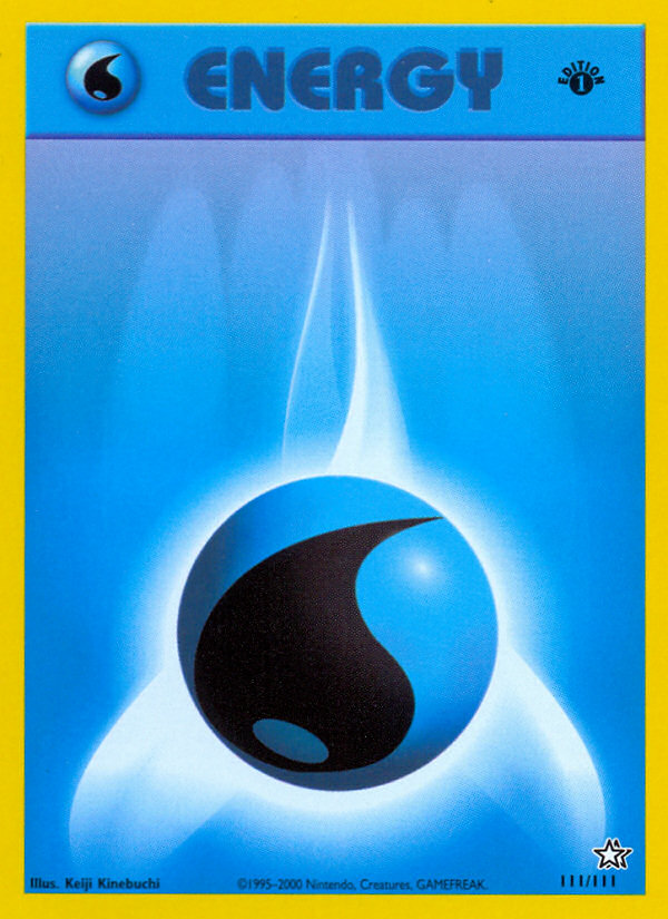 Water Energy — Neo Genesis Pokémon Energy Card (2000)