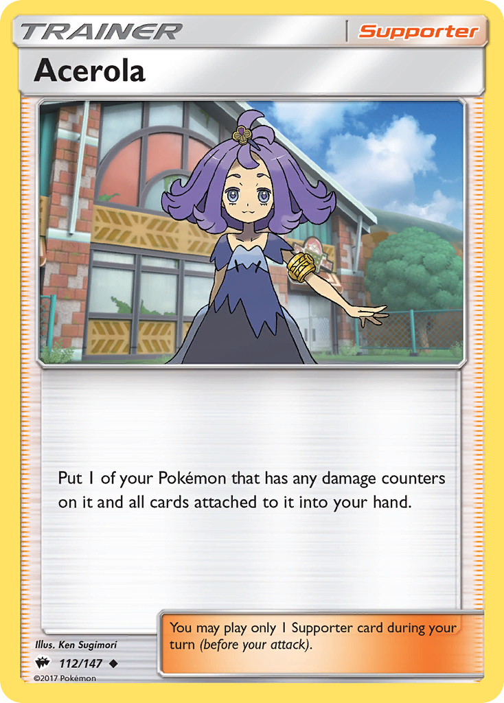 Acerola (Trainer Supporter) — Burning Shadows #112