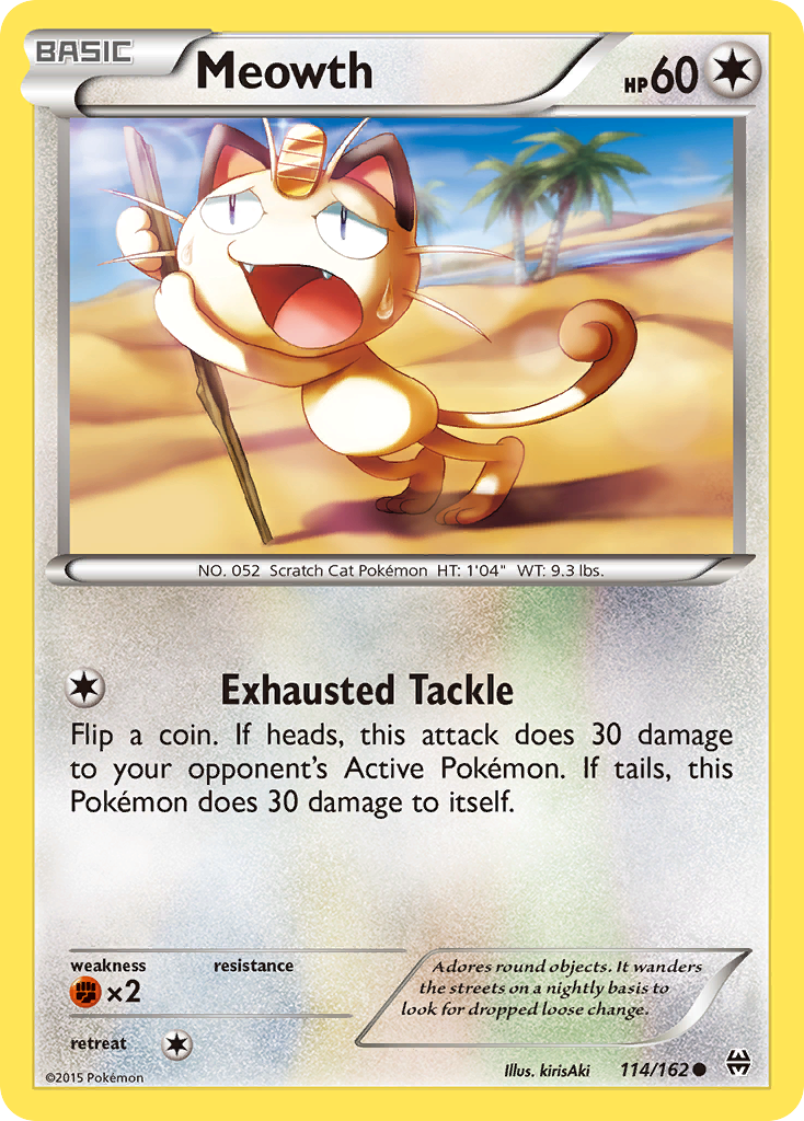 Meowth — XY BREAKthrough Pokémon Card