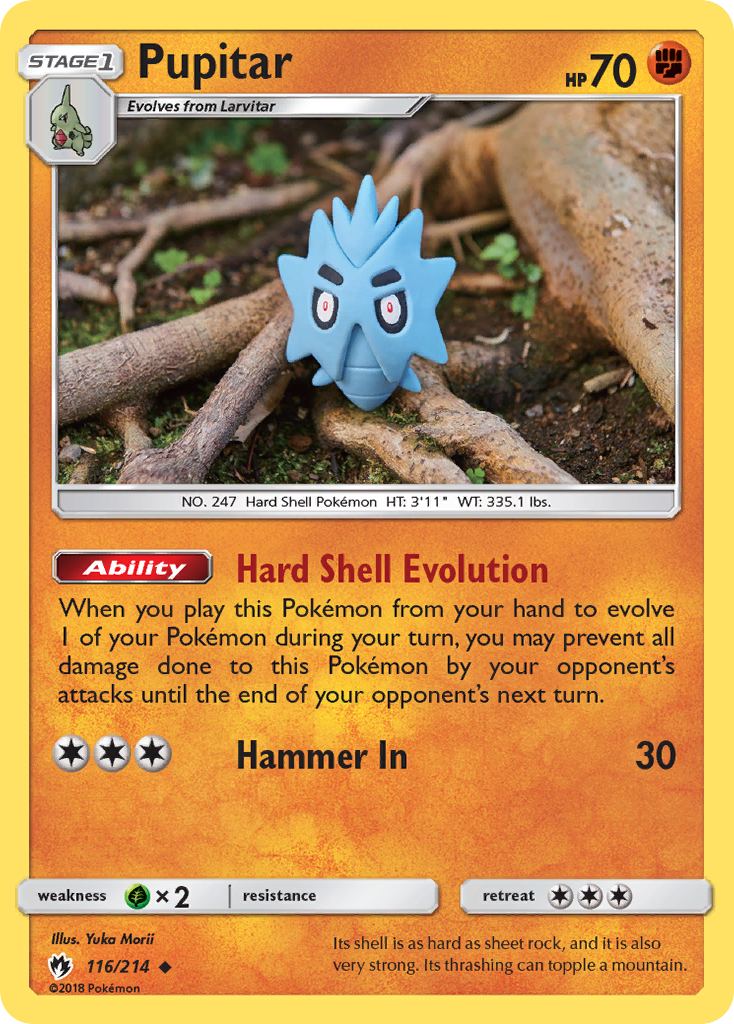 Pupitar — Lost Thunder Pokémon Card