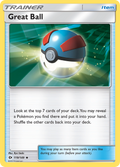 Great Ball — Sun & Moon Pokémon Trainer Card
