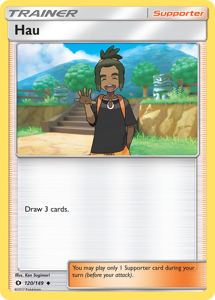 Hau — Sun & Moon Pokémon Trainer Card
