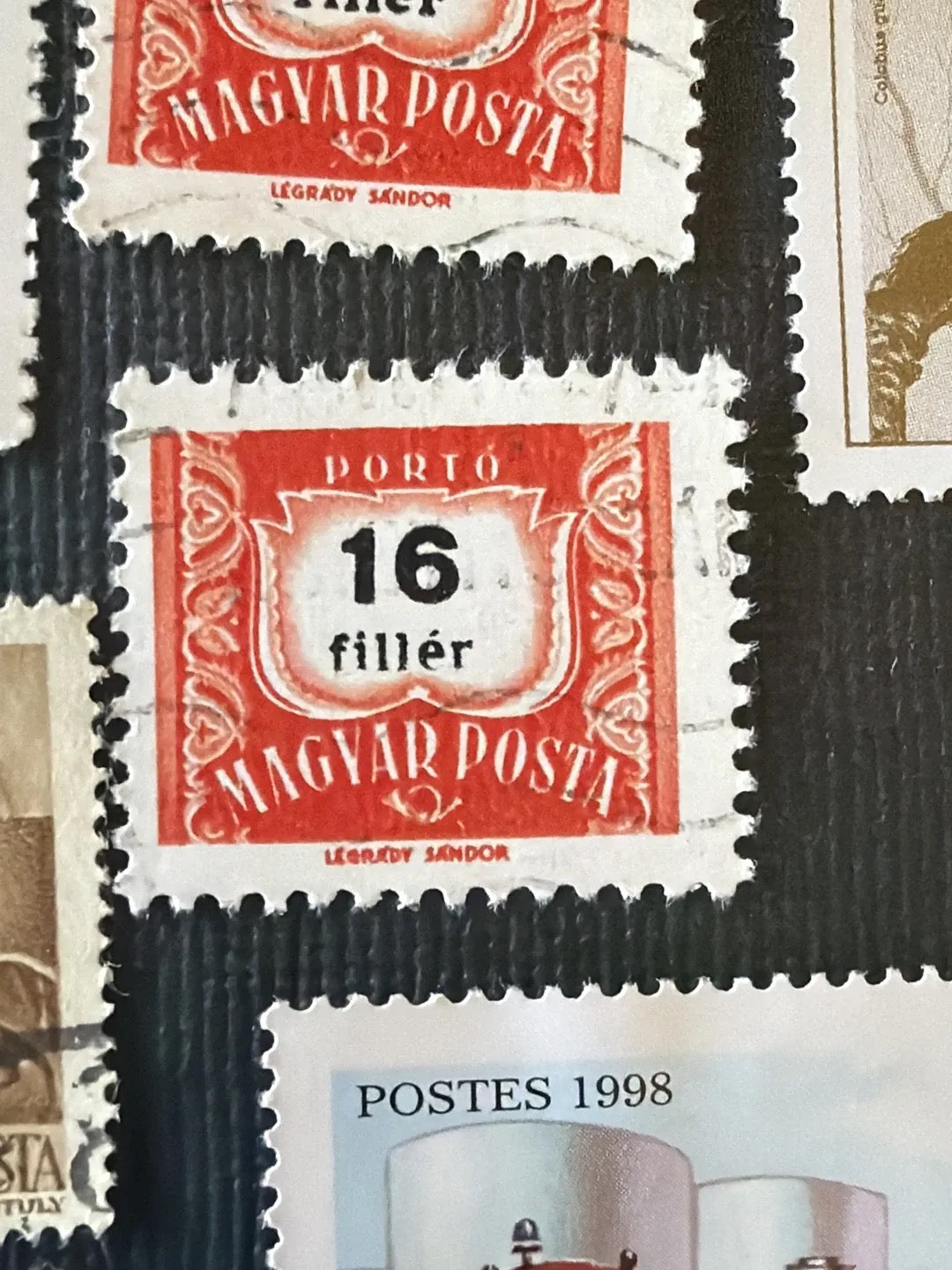 16 Fillér Postage Due Stamp Hungary 1920