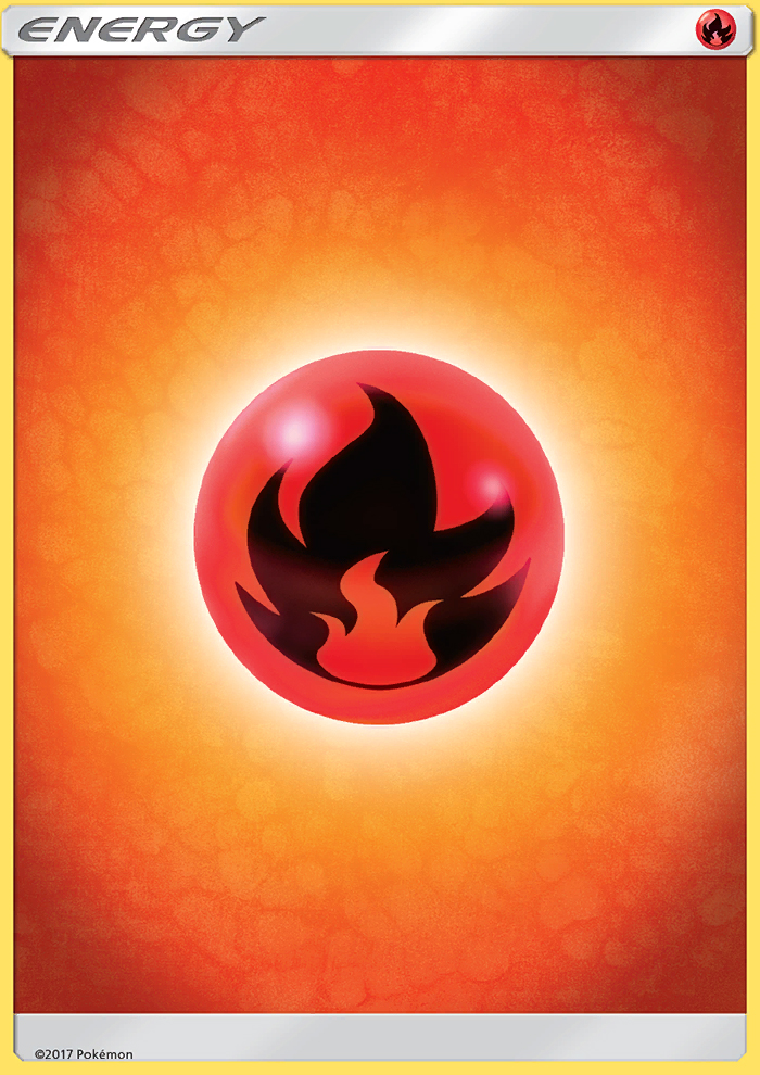 Fire Energy — Sun & Moon Pokémon Energy Card