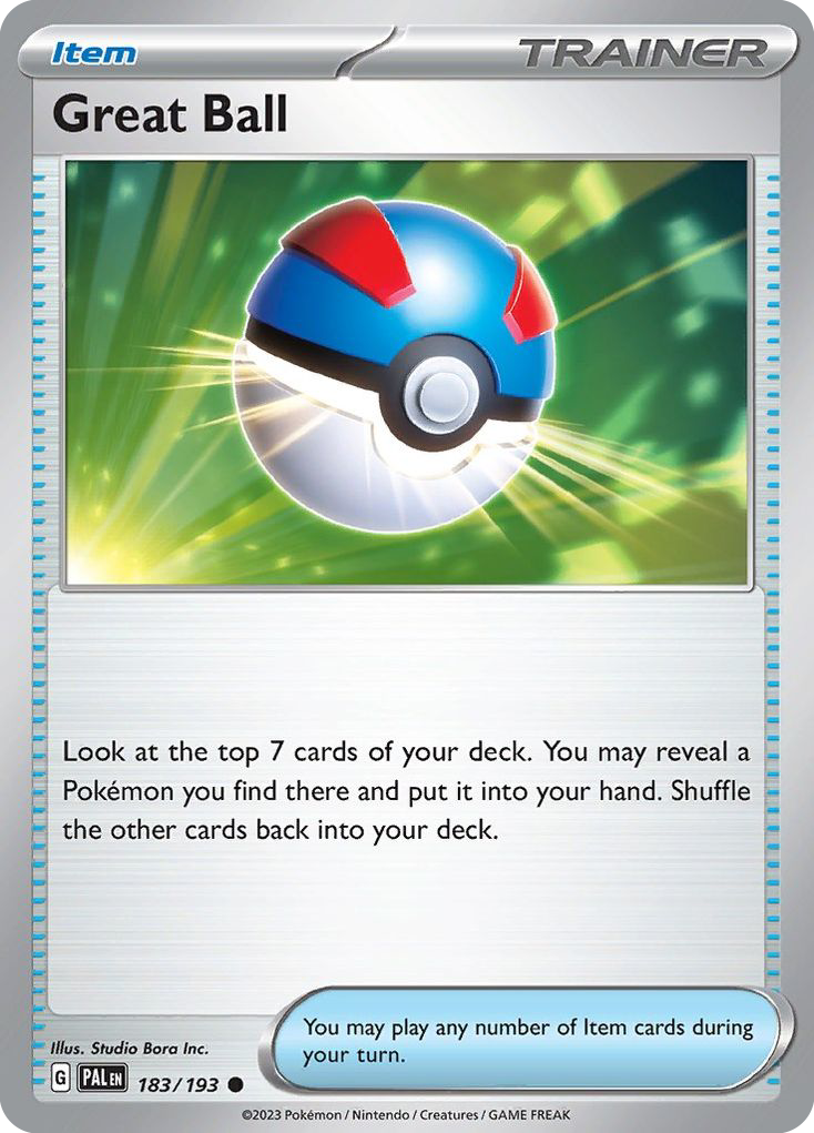 Great Ball — Paldea Evolved Trainer Card