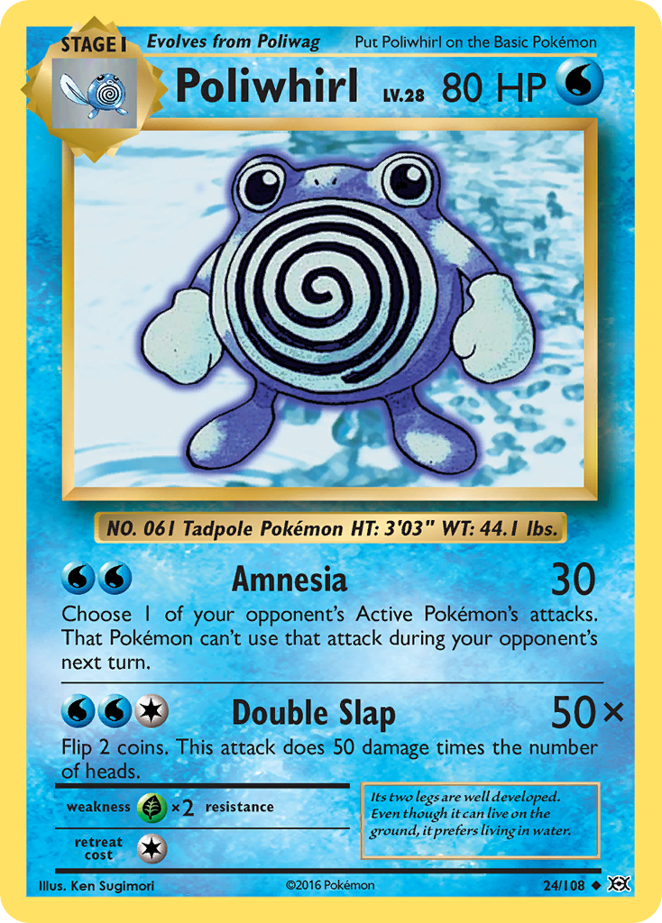 Poliwhirl — Evolutions #24