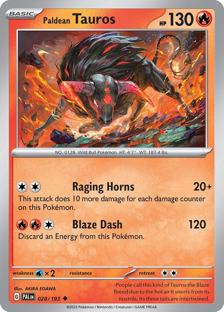 Paldean Tauros — Paldea Evolved #028