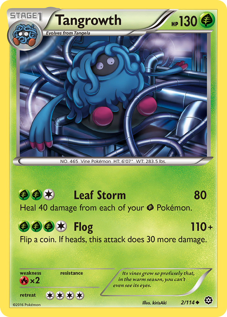 Tangrowth — XY Steam Siege Pokémon Card