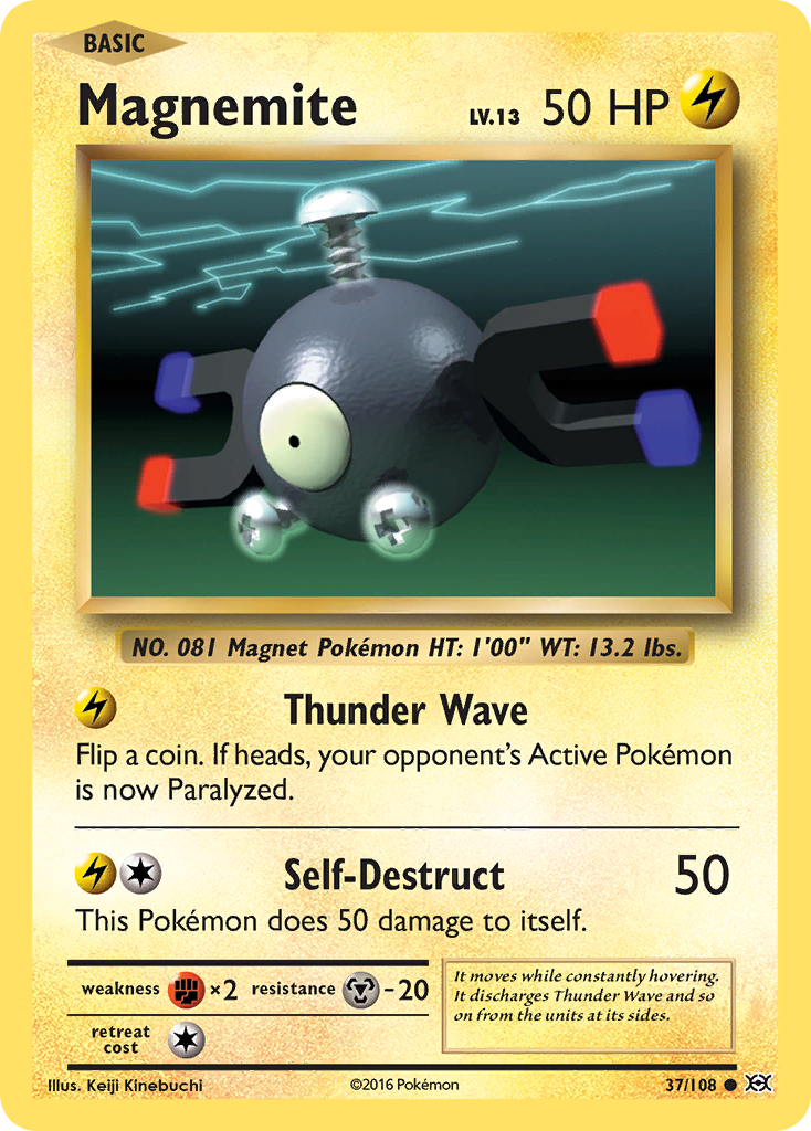 Magnemite Holo — XY Evolutions 37/108
