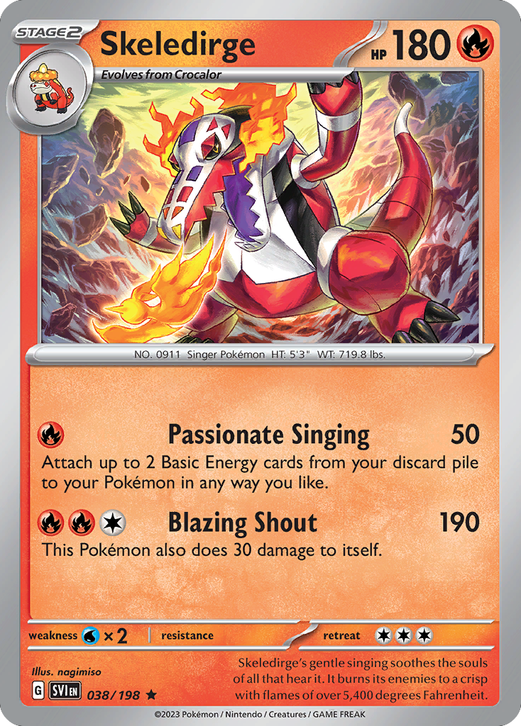 Skeledirge — Scarlet & Violet #038