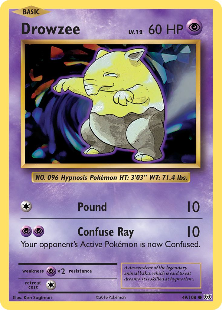 Drowzee — XY Evolutions 49/108