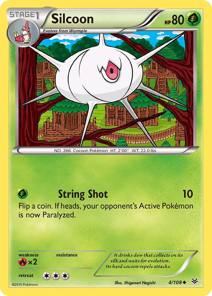 Silcoon — XY Roaring Skies 4/108