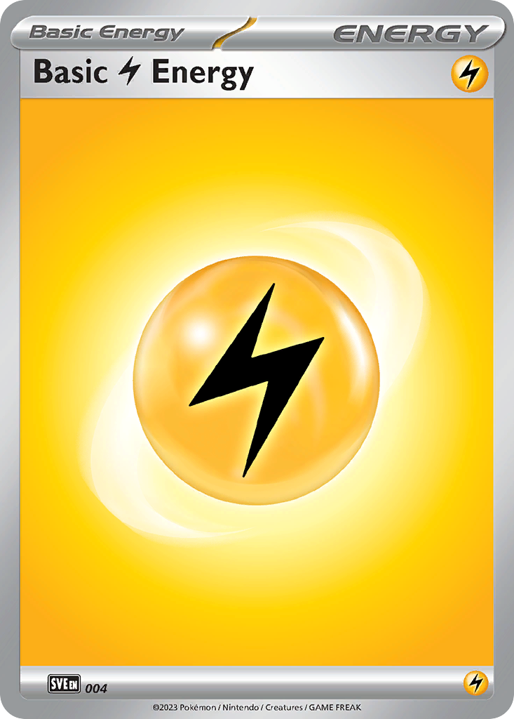 Basic Lightning Energy — Scarlet & Violet Pokémon Energy Card (SVEm 004)