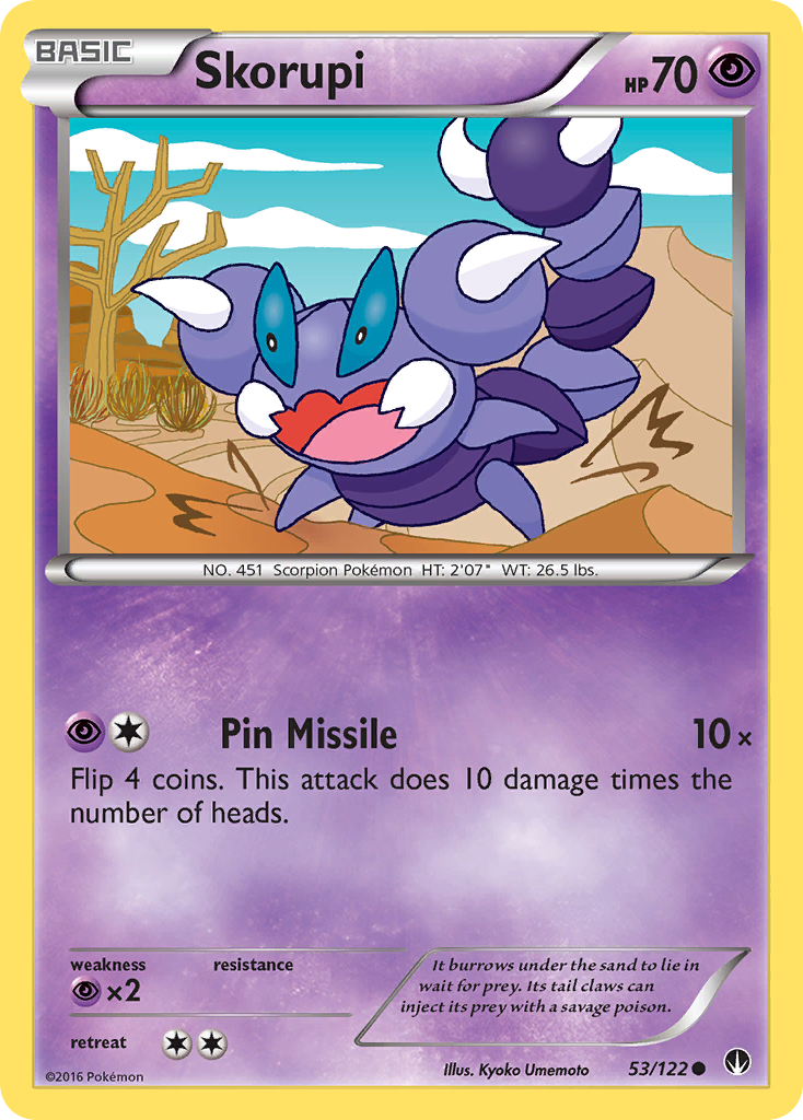 Skorupi — XY BREAKpoint Pokémon Card