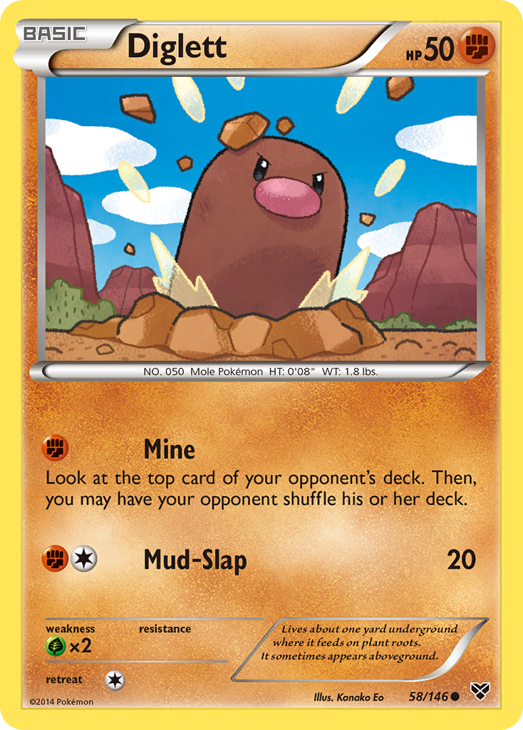 Diglett — XY Pokémon Card