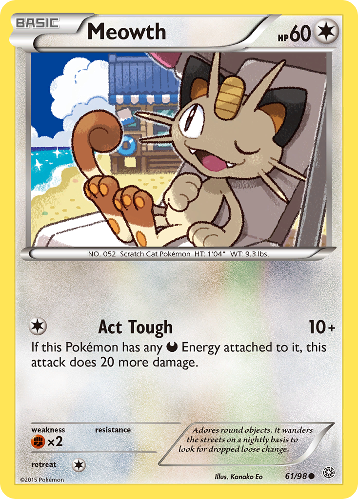 Meowth — Ancient Origins Pokémon Card