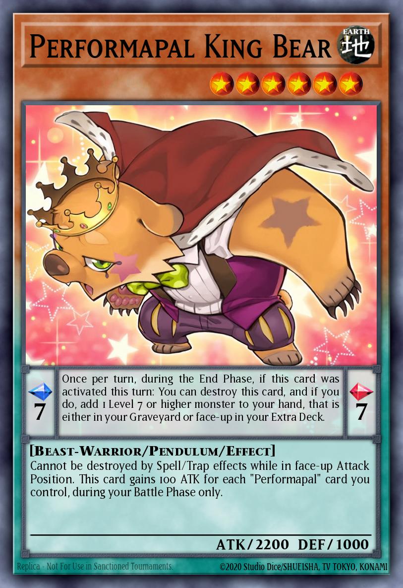 Performapal King Bear — Yu-Gi-Oh! 1st Edition