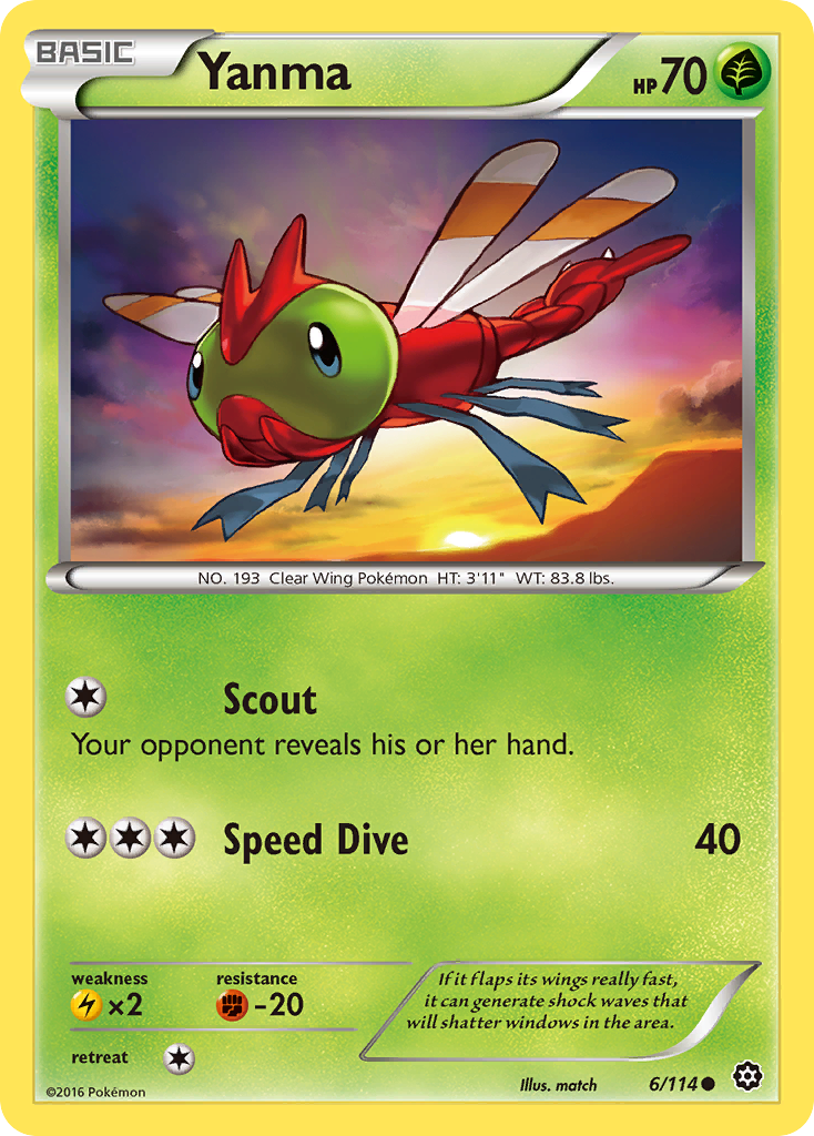 Yanma — Steam Siege Pokémon Card
