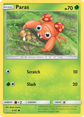 Paras — Team Up Pokémon Trainer Card