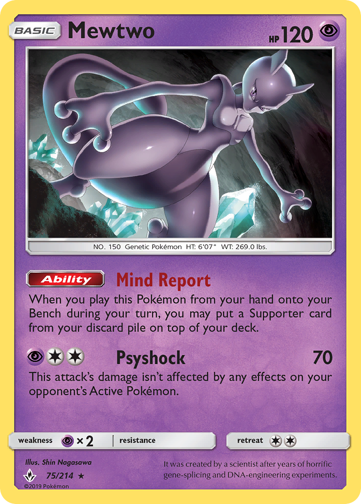 Mewtwo — SM Unbroken Bonds 75/214