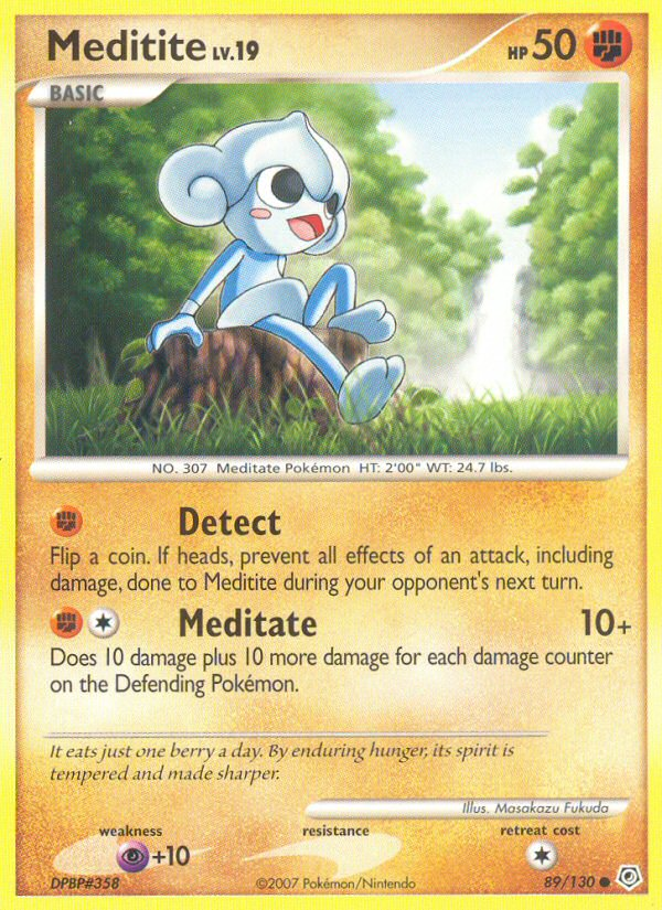 Meditite — Diamond & Pearl Pokémon Card