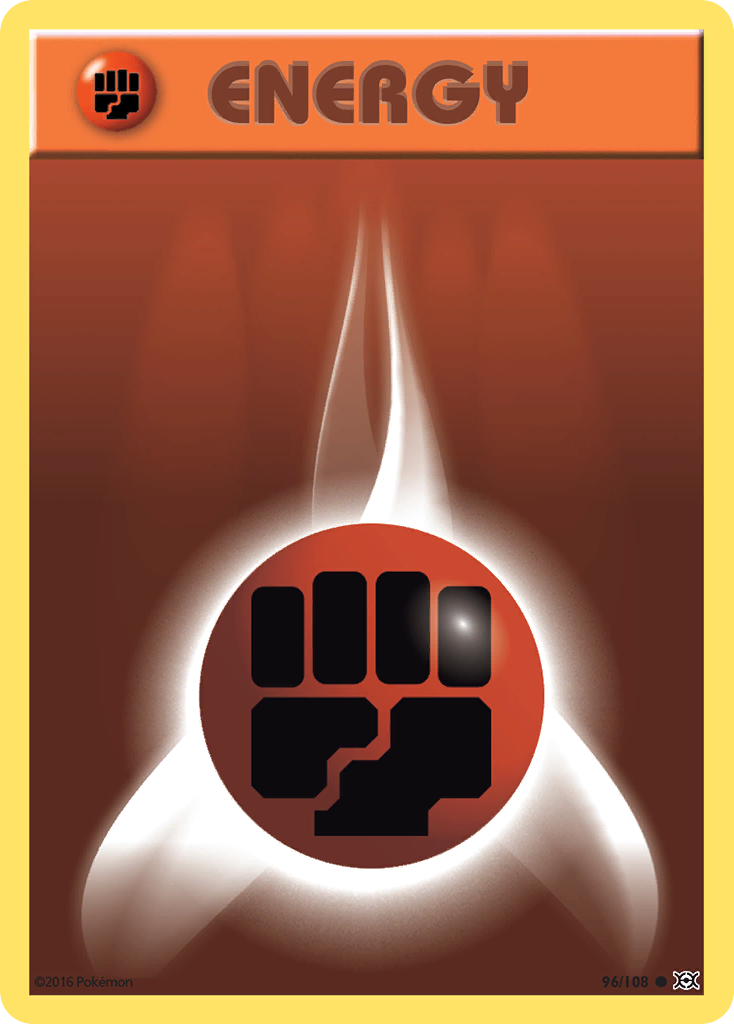 Fighting Energy — XY Evolutions Pokémon Energy Card (2016)