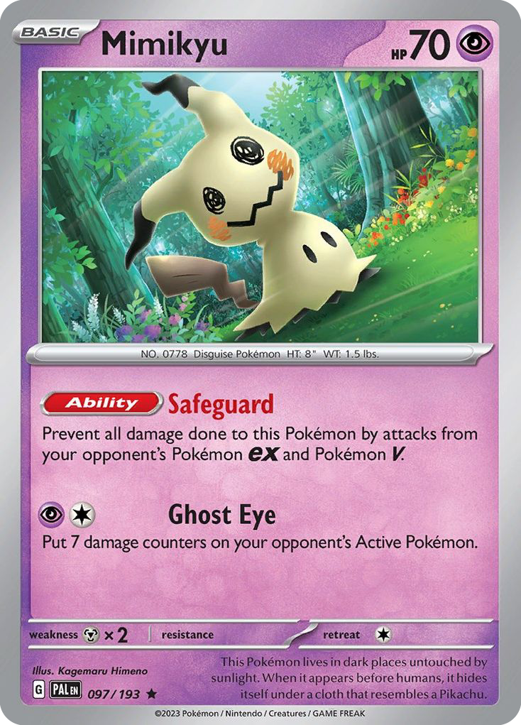 Mimikyu — Paldea Evolved Pokémon Card (097/193)