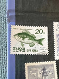 Blackhead Seabream Fish Series North Korea Stamp 1990