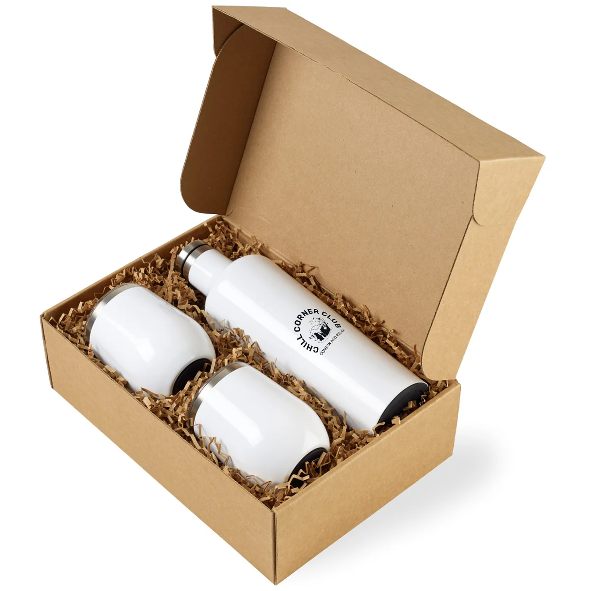 CORKCICLE® Canteen & Stemless Wine Cup Gift Set — CCC Edition