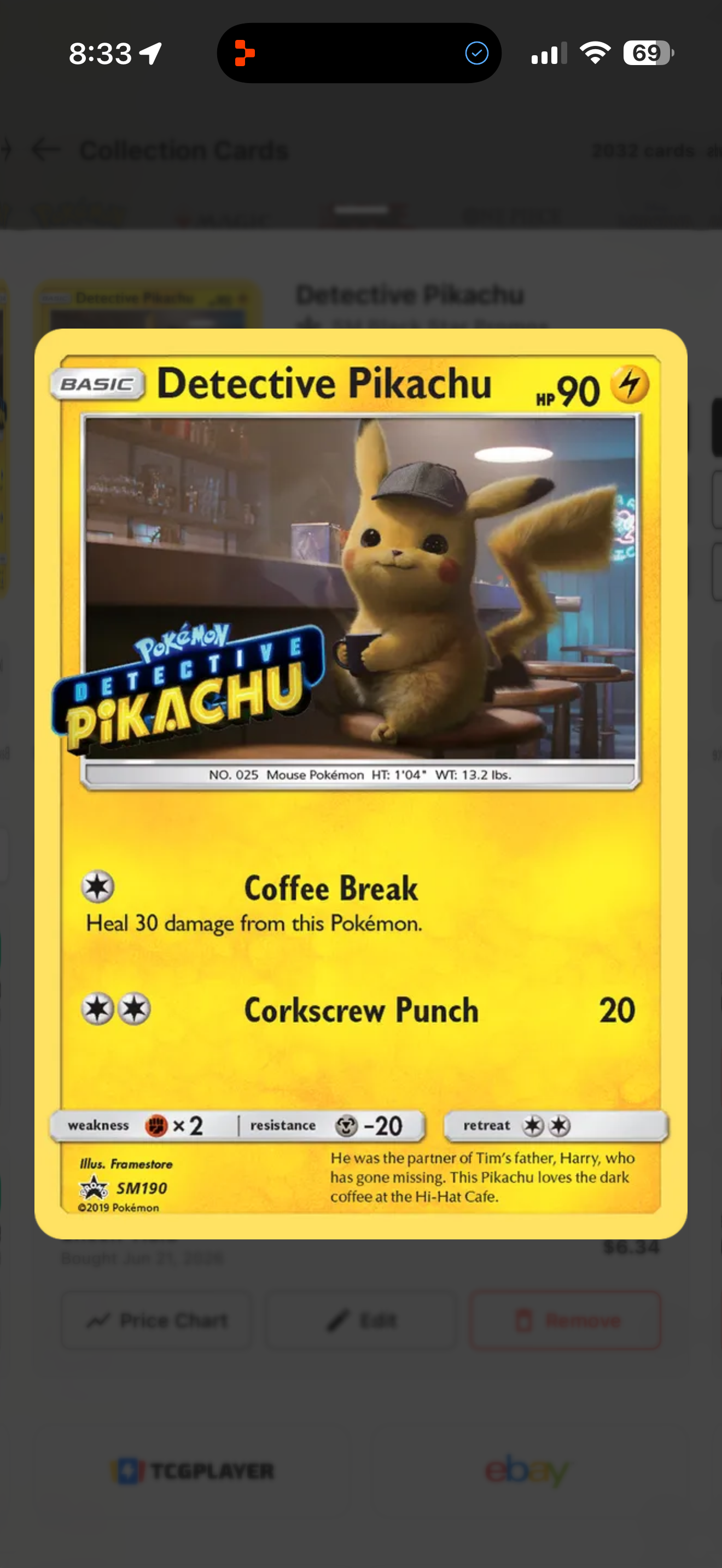 Detective Pikachu — SM Black Star Promos (SM190)