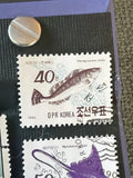 Fat Greenling Marine Fish North Korea Stamp 1990
