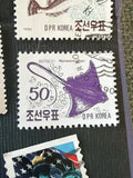 Japanese Eagle Ray Marine Life North Korea Stamp 1990