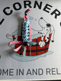 Ribbon Lanyard — Black, Sky Blue & Rose Pink