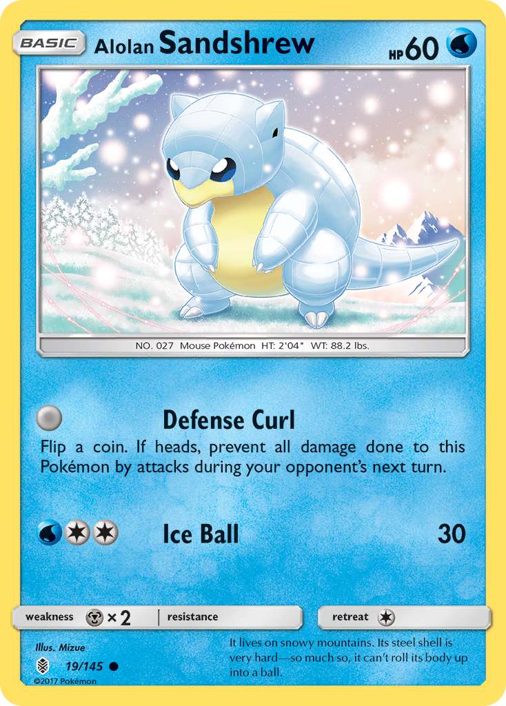 Alolan Sandshrew — XY Guardians Rising (19/145)