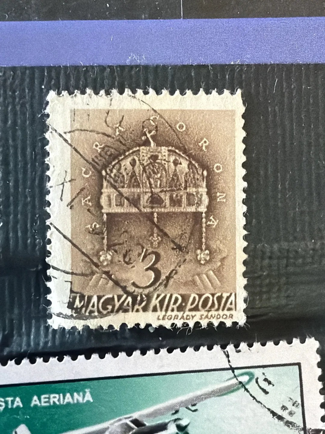 St. Stephen's Crown Definitive Series Hungary Stamp 1921